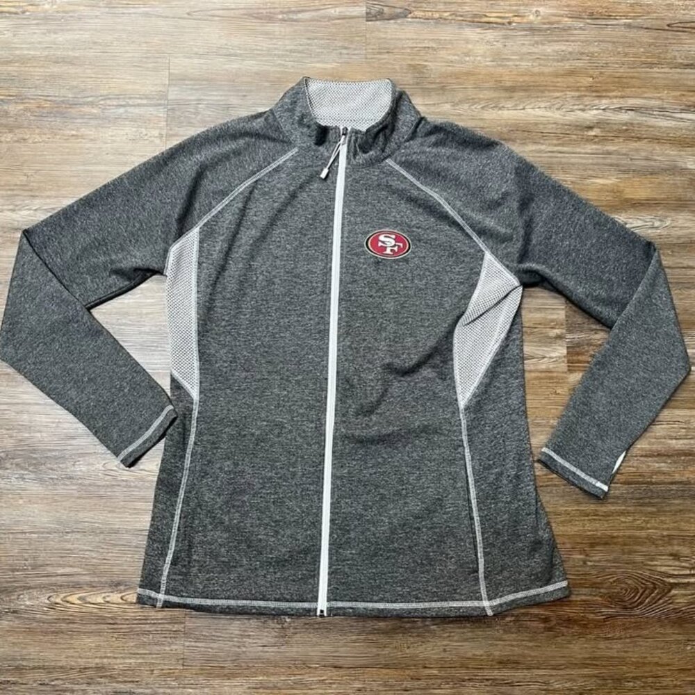 San Francisco 49'ers Full Zip Jacket - Women's Size XXL - Lightweight - Majestic